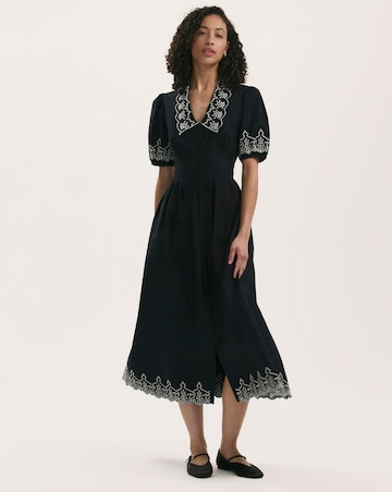 Finery London Arianna Embroidered Dress