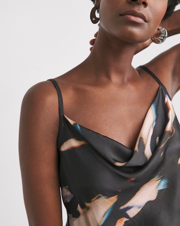 Satin Cowl Neck Strappy Cami