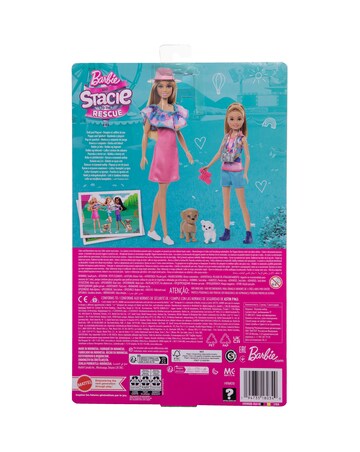 Barbie & Stacie Sister Doll Set with 2 Pet Dogs and Accessories