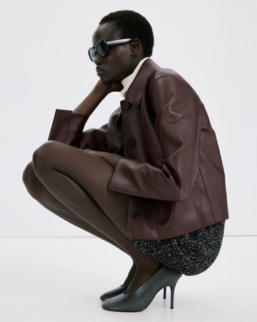 Mango Faux Leather Jacket