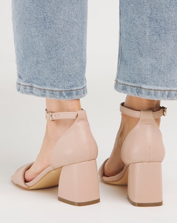 Rimona Barely There Block Heeled Sandals - Extra Wide Fit (EEE)