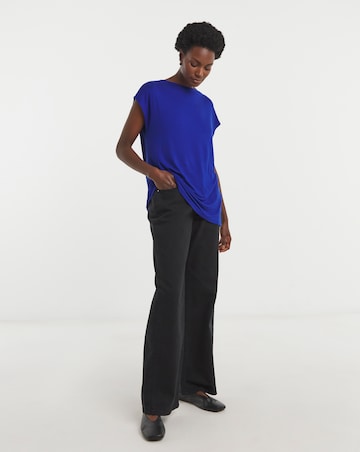 Cobalt Extended Neck Jersey Top