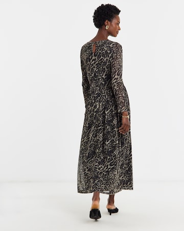 Mesh Long Sleeve Dress