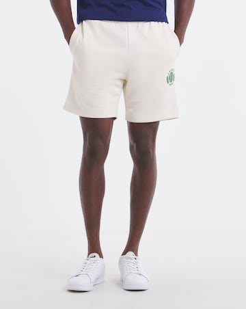Lacoste Tennis Logo Sweat Short - Off White