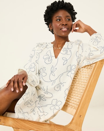 FatFace Frill Embroidery Tunic