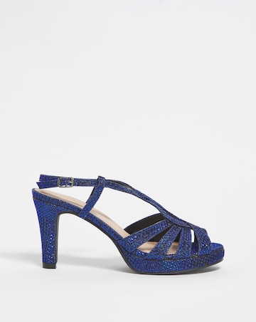 Joanna Hope Crossover Platform Sandal - Extra Wide Fit (EEE)