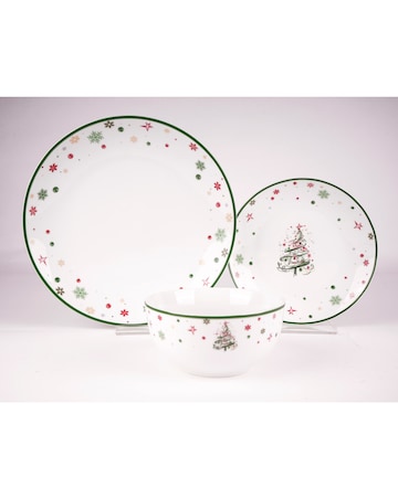 Waterside Xmas Tree 12 Piece Dinner Set
