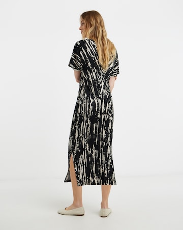 Soft Touch Ruched Side Detail Short Sleeve Dress