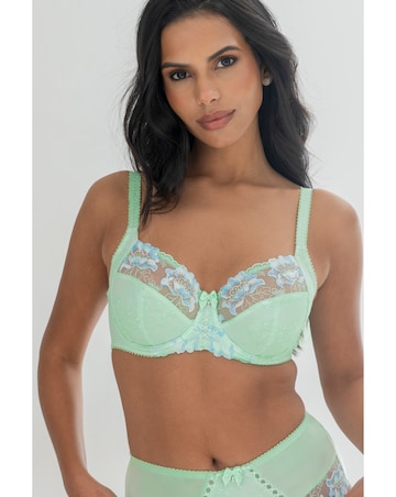Pour Moi Sofia Full Cup Wired Bra Pistacchio/Blue