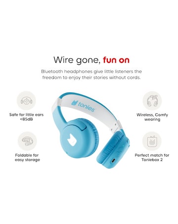Tonies Bluetooth Headphones for Toniebox 2 - Sky Blue