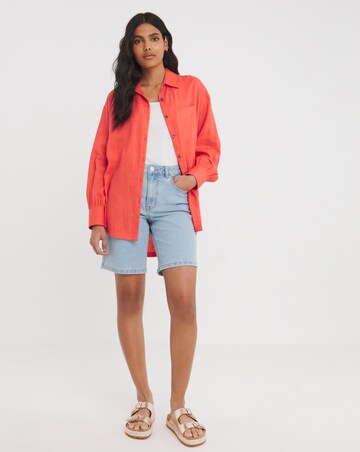 Linen Mix Long Sleeve Shirt