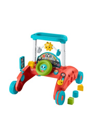 Fisher-Price 2-Sided Steady Speed Baby Walker with 100+ Songs, Sounds and Phrase