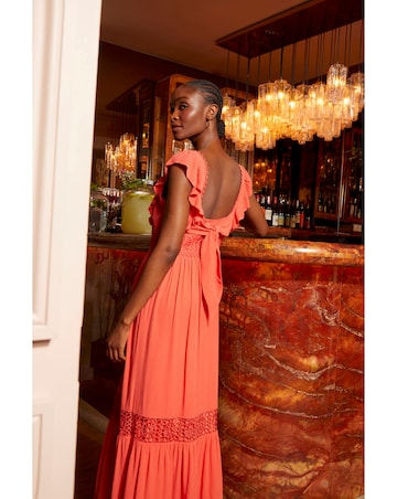 FatFace Hibiscus Lace Maxi Dress