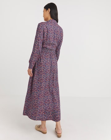 Julipa Shirred Waist Shirt Dress