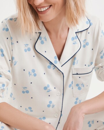 Pretty Secrets Cherry Print Supersoft Pyjama Set