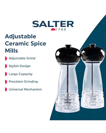 Salter Harper Mill Set - Grey