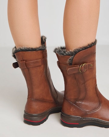 Heavenly Feet Bramble Warm Lined Buckle Boots Wide E Fit