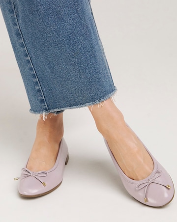 Eliza Basic Leather Ballerina - Extra Wide Fit (EEE)