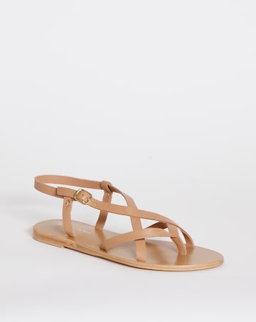 Leather Gladiator Style Sandal E Fit