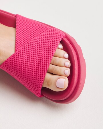 Lulu Soft Twist Slider Mule Sandals Extra Wide EEE Fit