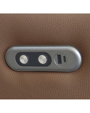 Aspire Kingsmere Leather Power Recliner Corner Sofa