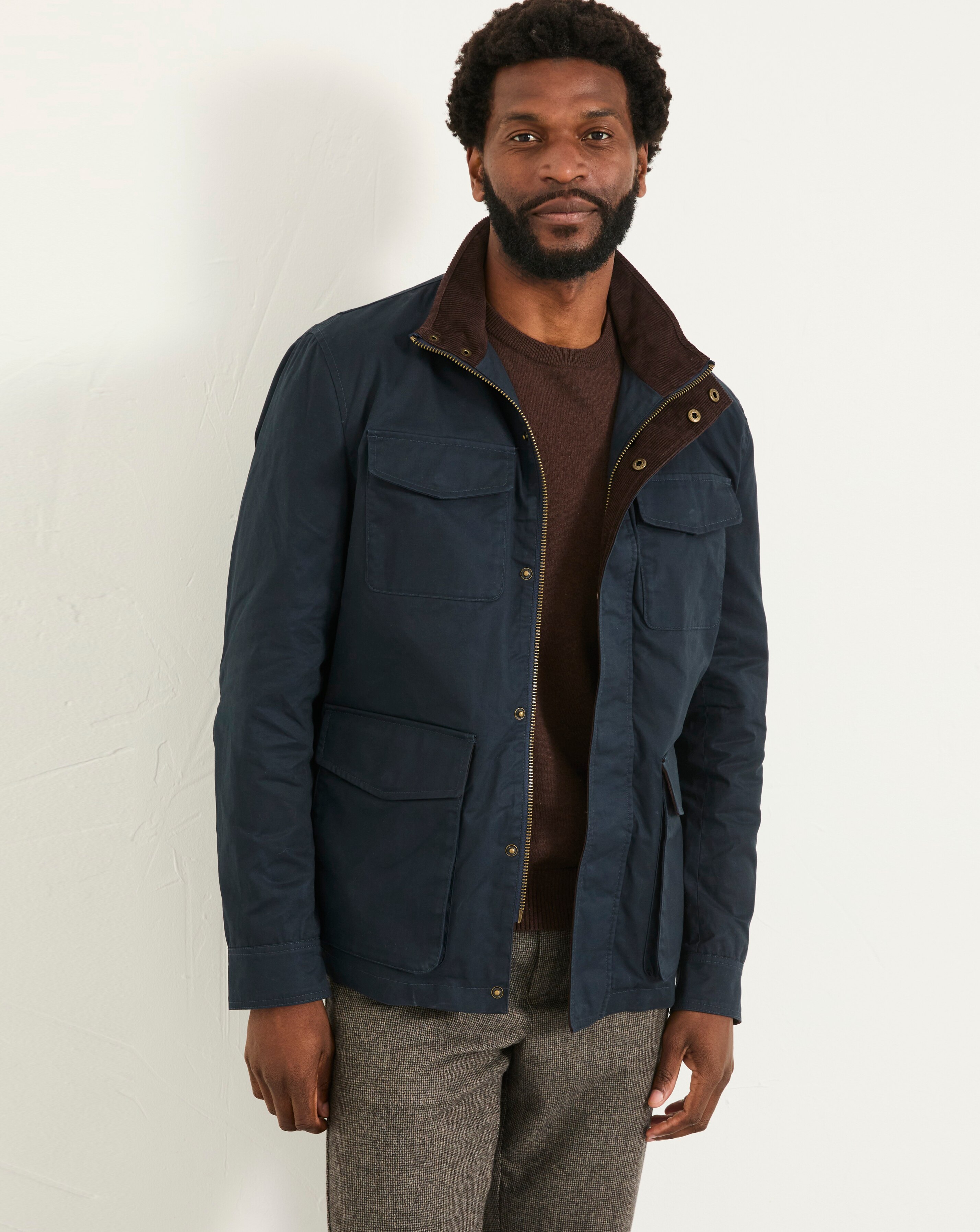 こ*あ様 philme fade cotton jacket / brown2 FILM philme fade cotton jacket / brown2 JACKET - FADED BROWN