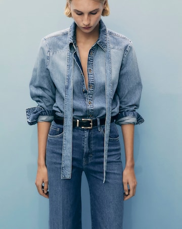 Mango High-Rise Wide Leg Jeans