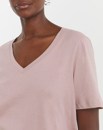 Pure Cotton 5 Pack The V Neck Short Sleeve T-Shirt