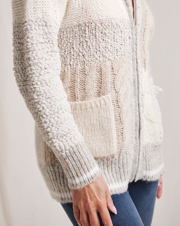 Julipa Patchwork Zip Up Cardigan