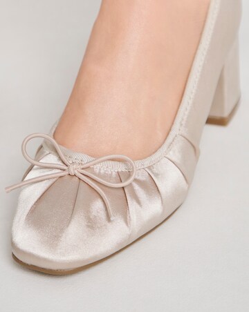 Dreamer Block Heel Ballerina Shoes - Extra Wide Fit (EEE)
