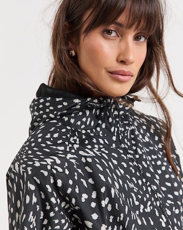 Printed Short Lightweight Raincoat