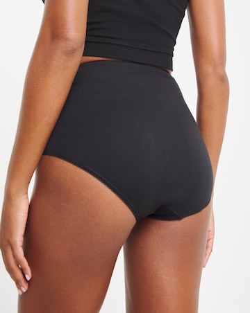 Pretty Secrets (7 Pack) Full Fit Knickers Black