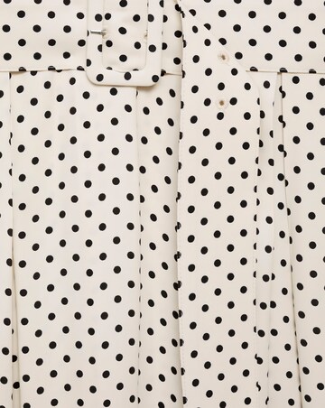 Mango Polka-Dot Dress with Belt