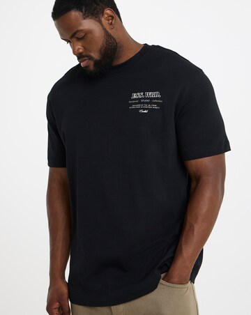 Jack & Jones Urban Edge Back Graphic T-Shirt - Black
