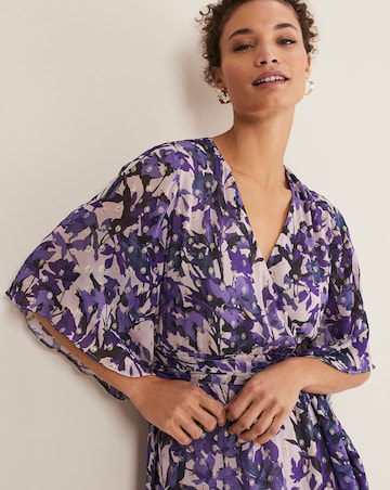 Phase Eight Juliette Floral Fil Coupe Wrap Dress