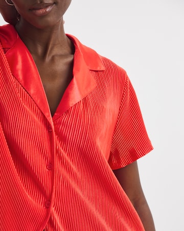 Plisse Lounge Short Set