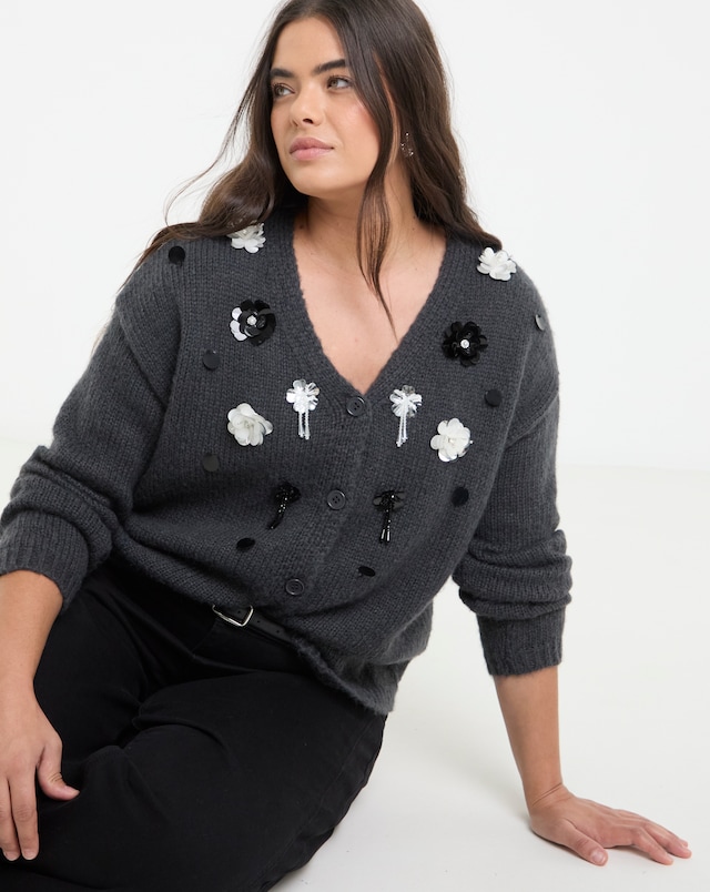 Simply Be Embellished Cardigan