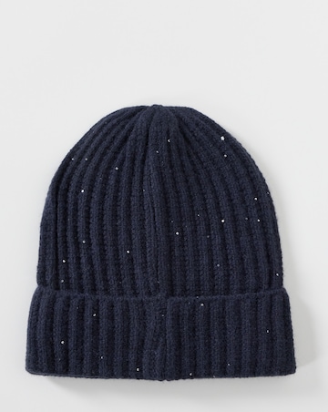 Sequin Detail Scarf, Hat & Glove Set