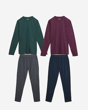 2 Pack Long Sleeve PJ Set