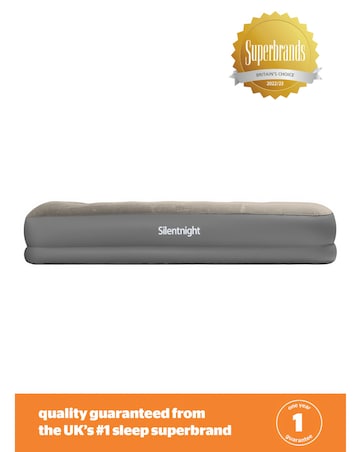 Silentnight Flocked Airbed with Electric Pump - King