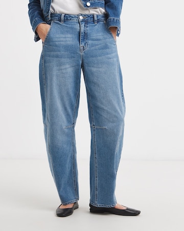 Blue Authentic Stretch Tapered Jeans
