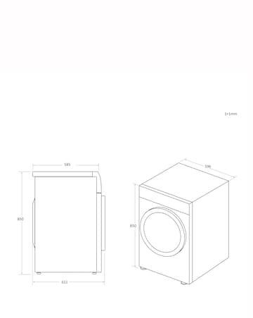 Hoover H-DRY 500 NDEH10A2TCE80 10kg Heat Pump Tumble Dryer White + Install