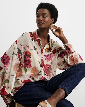 Joanna Hope Printed Crinkle Shirt