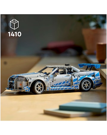 LEGO Technic 2 Fast 2 Furious Nissan Skyline GT-R (R34) Car Model Kit 42210