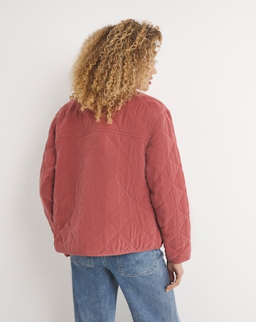 Pink Washed Quilted Jacket