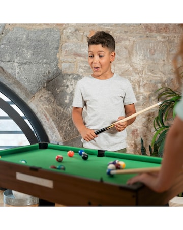 4 in 1 Stand Up Games Table - Dark Brown