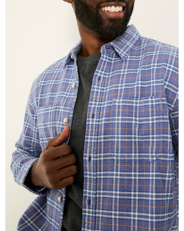 Fatface Acton Check Shirt - Purple