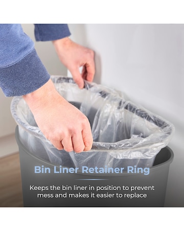 Tower Grey 50L Curved Sensor Bin