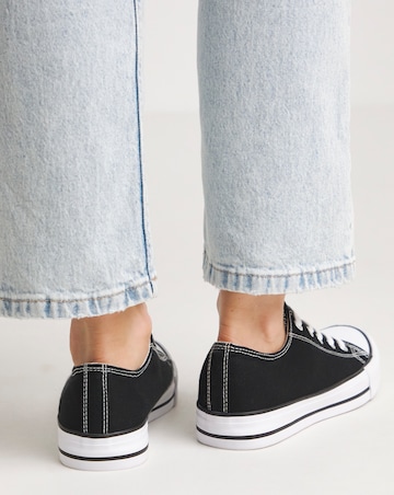 Nelly Chunky Canvas Trainers Wide E Fit