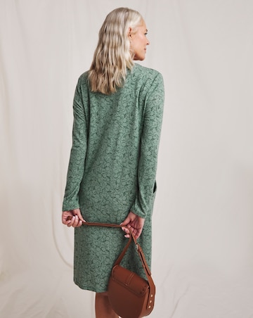 Julipa Printed Jersey Pocket Shift Dress